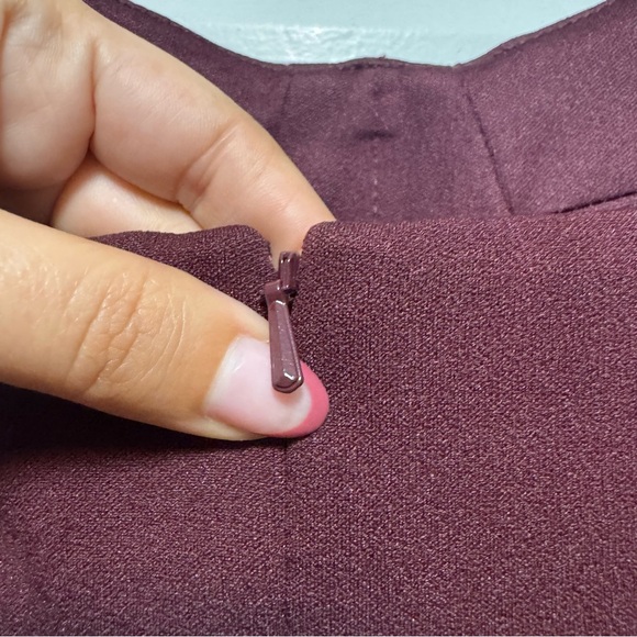 Katie May Maroon Burgundy Zip Up Sleeveless Evening Cocktail Maxi Dress Size M - Picture 5 of 6